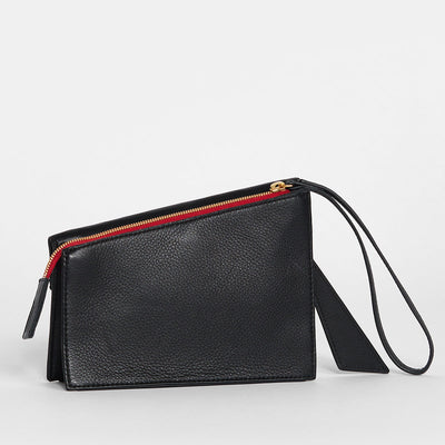 Hammitt Curtis-Black-BG-Red Zip
