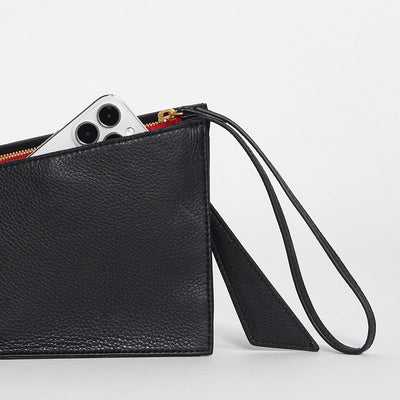 Hammitt Curtis-Black-BG-Red Zip