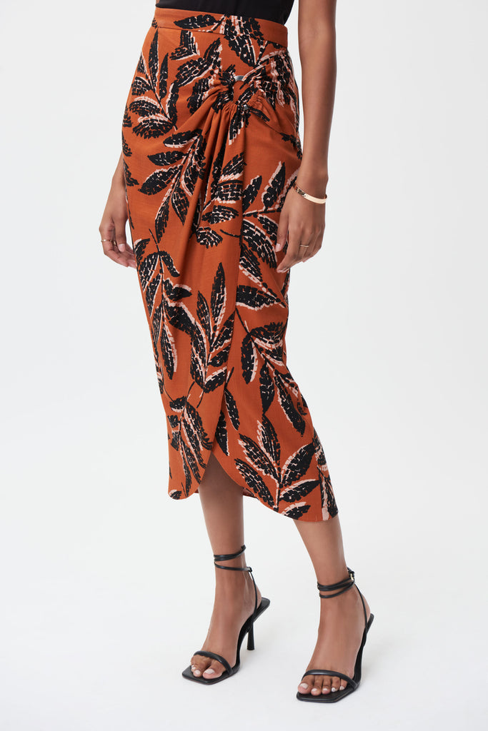 Printed Wrap Skirt Style 232078