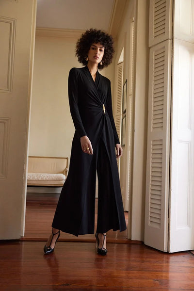 【VIKTOR & ROLF】RIB JUMPSUIT EJ003\tBROWN Lowa Tie Front Rib Jumpsuit - Champagne – PROJECT SOCIAL T