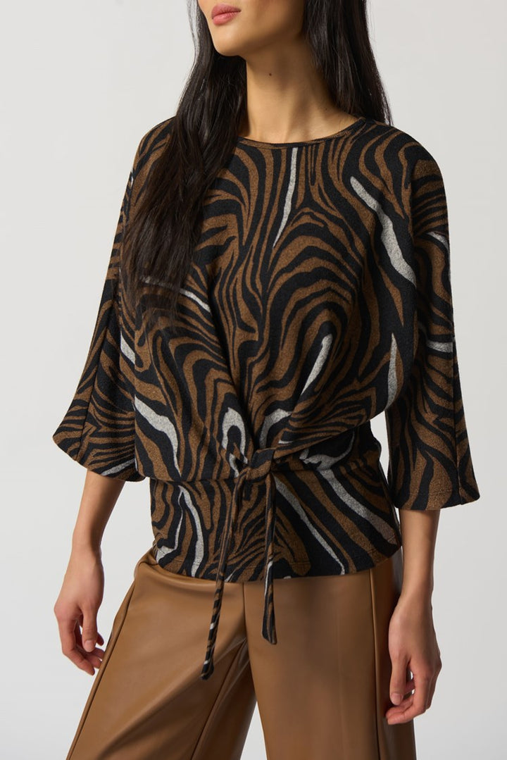 Joseph Ribkoff 233150 Top Black/Multi
