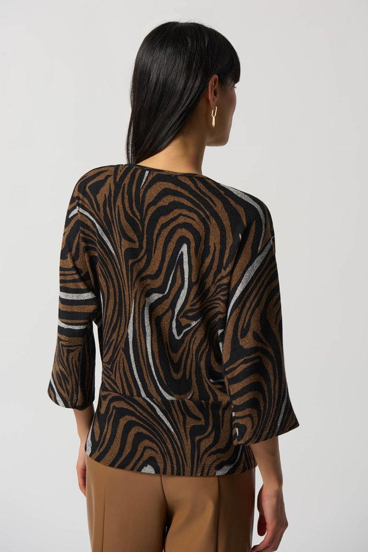 Joseph Ribkoff 233150 Top Black/Multi