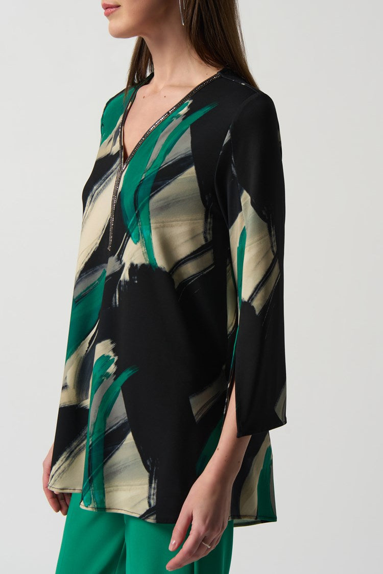 Joseph Ribkoff 233178 Top Black/Multi