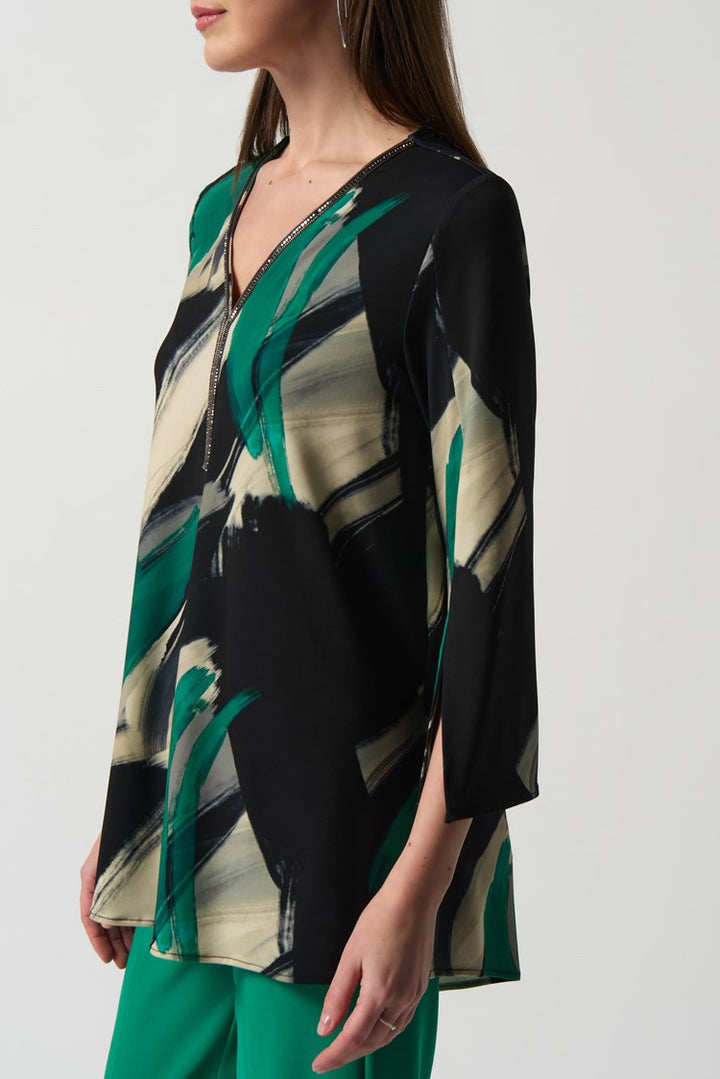 Joseph Ribkoff 233178 Top Black/Multi
