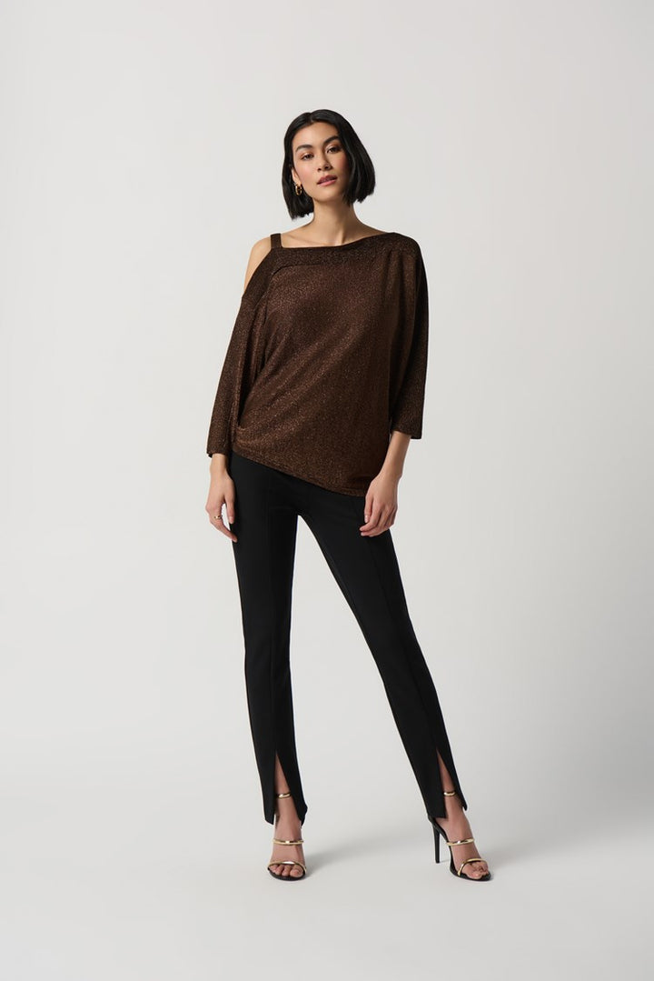 Joseph Ribkoff 234916 Top Black/Bronze