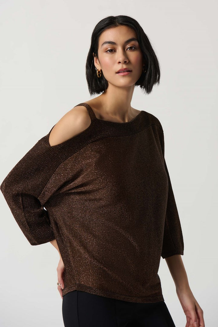 Joseph Ribkoff 234916 Top Black/Bronze