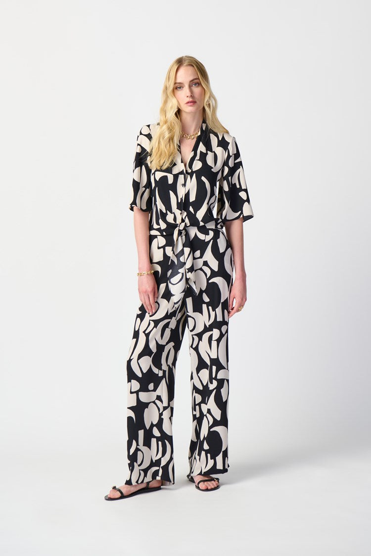 Joseph Ribkoff 241097 Pants Black/Moonstone