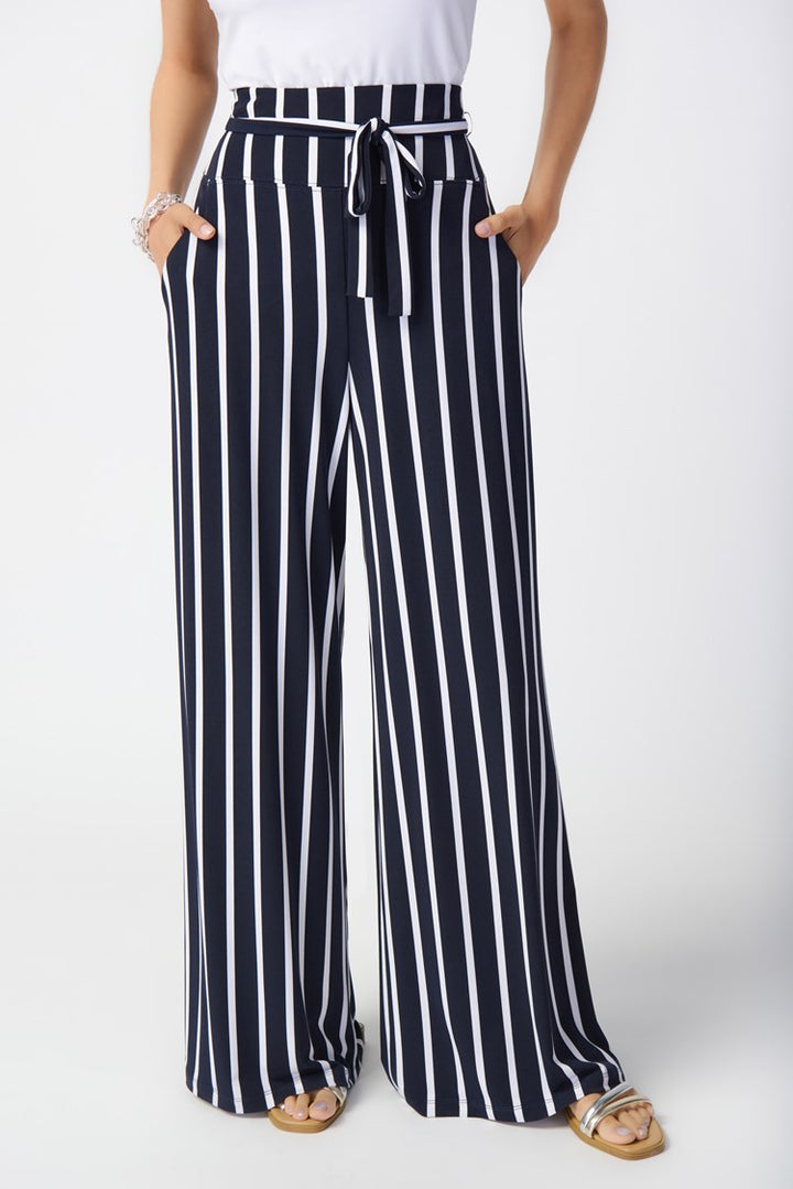 Joseph Ribkoff 241135 Pants Midnight Blue/Vanilla
