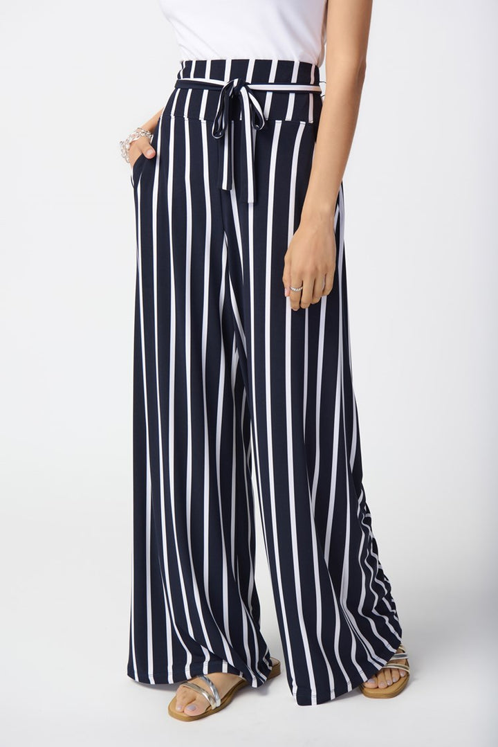 Joseph Ribkoff 241135 Pants Midnight Blue/Vanilla