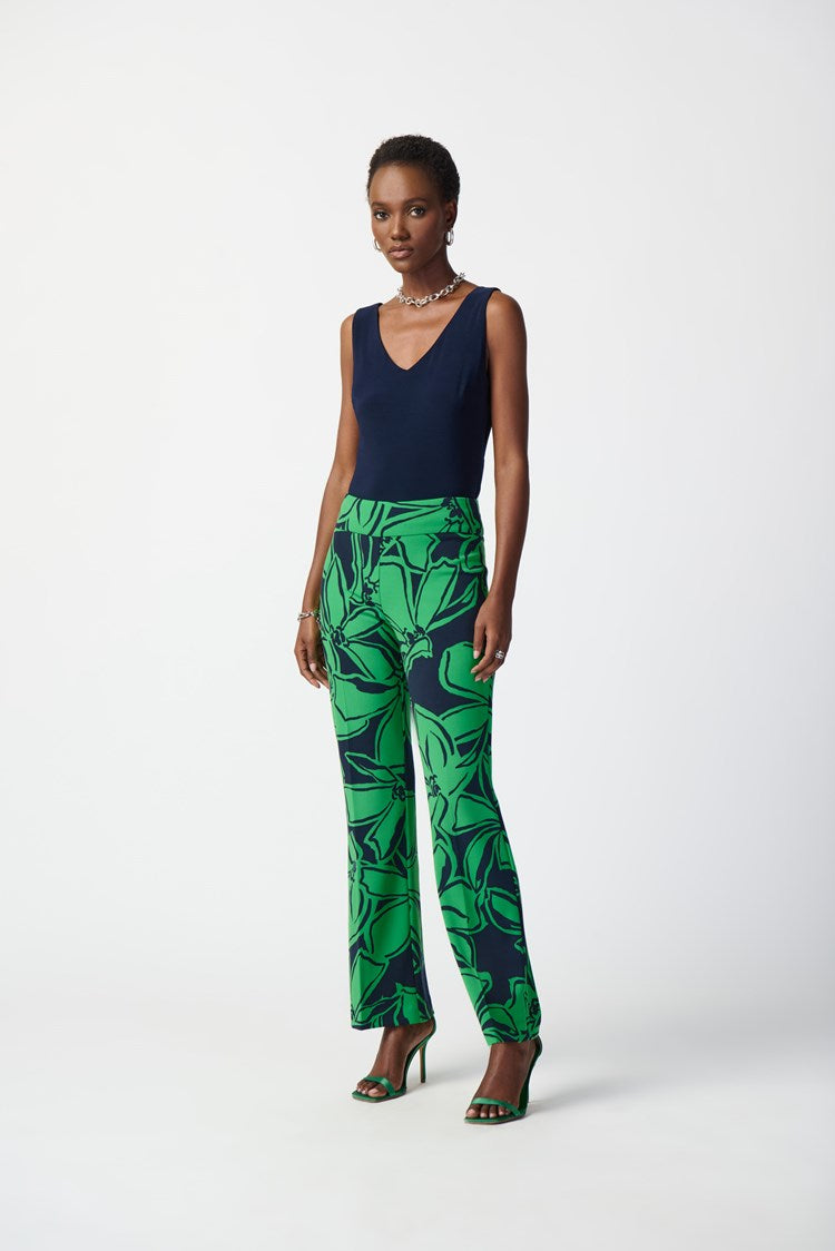 Joseph Ribkoff 241254 Pants Midnight Blue/Green
