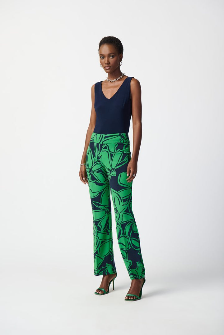 Joseph Ribkoff 241254 Pants Midnight Blue/Green