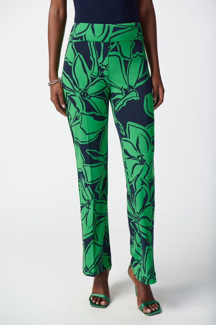 Joseph Ribkoff 241254 Pants Midnight Blue/Green