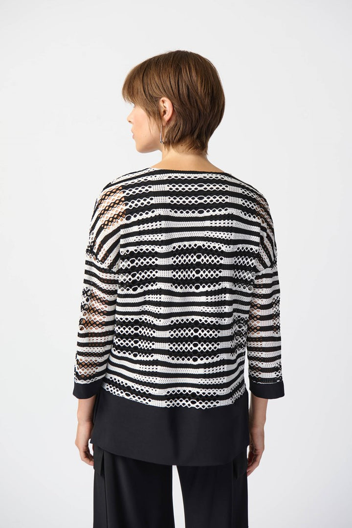Joseph Ribkoff 241255 Top Black/White