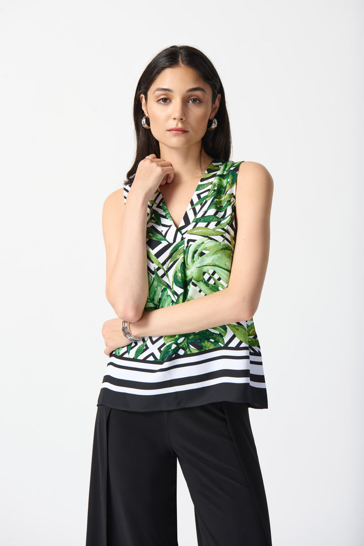Joseph Ribkoff 242237 Top Vanilla/Multi