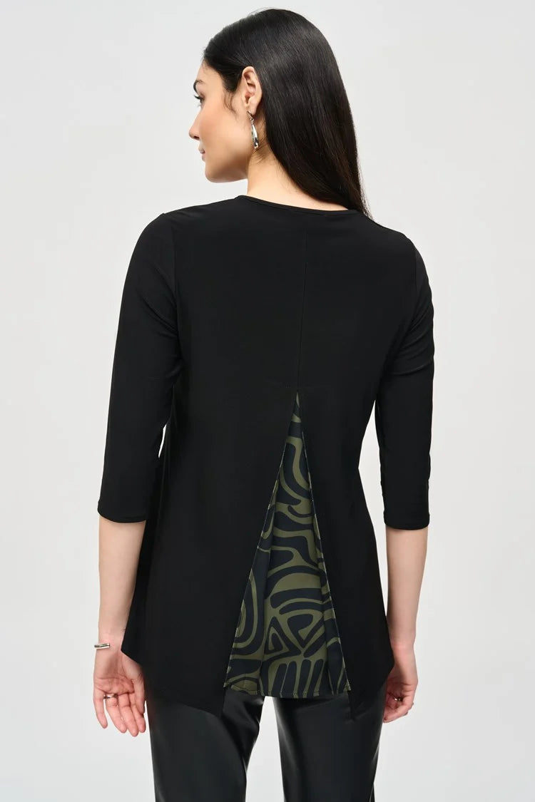 Joseph Ribkoff Jospeh Ribkoff 243123 Top Black/Green
