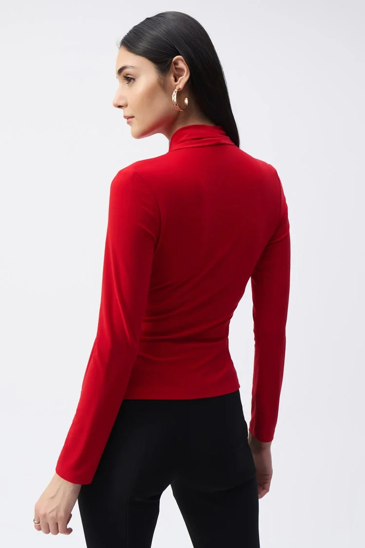 Joseph Ribkoff 243152 Top Lipstick Red