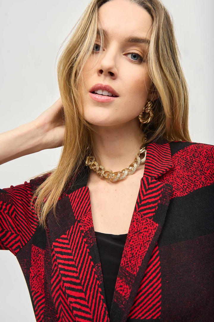 Joseph Ribkoff 243309 Jacket Black/Red