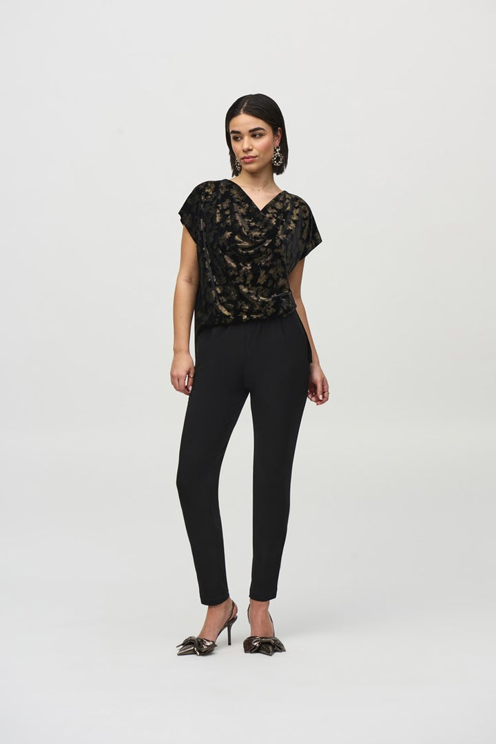 Joseph Ribkoff 244001 Jumpsuit Black/Gold