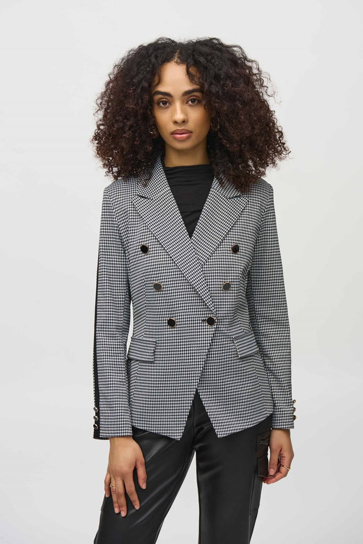 Joseph Ribkoff 244938 Jacket Black/Vanilla