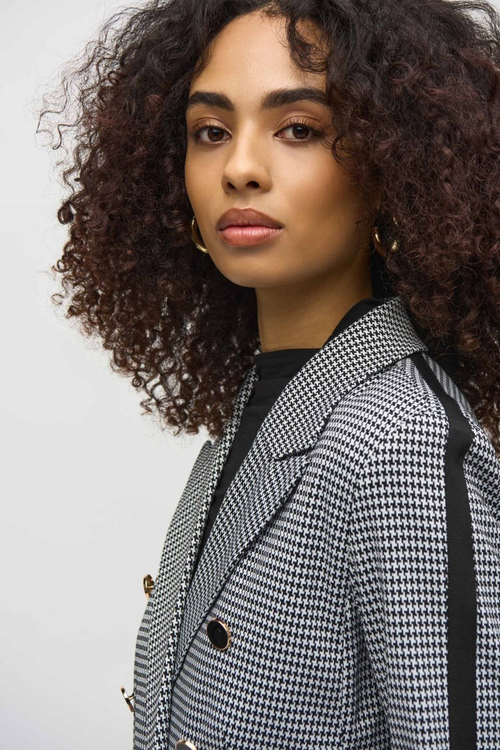 Joseph Ribkoff 244938 Jacket Black/Vanilla