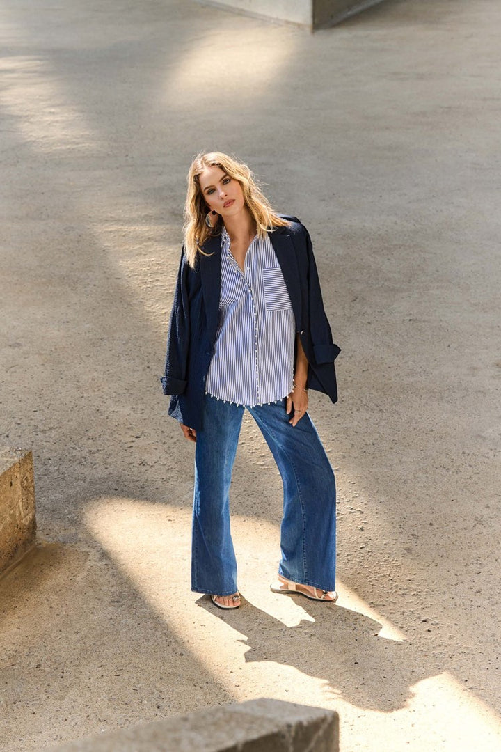 Joseph Ribkoff 251968 Pants Denim Medium Blue