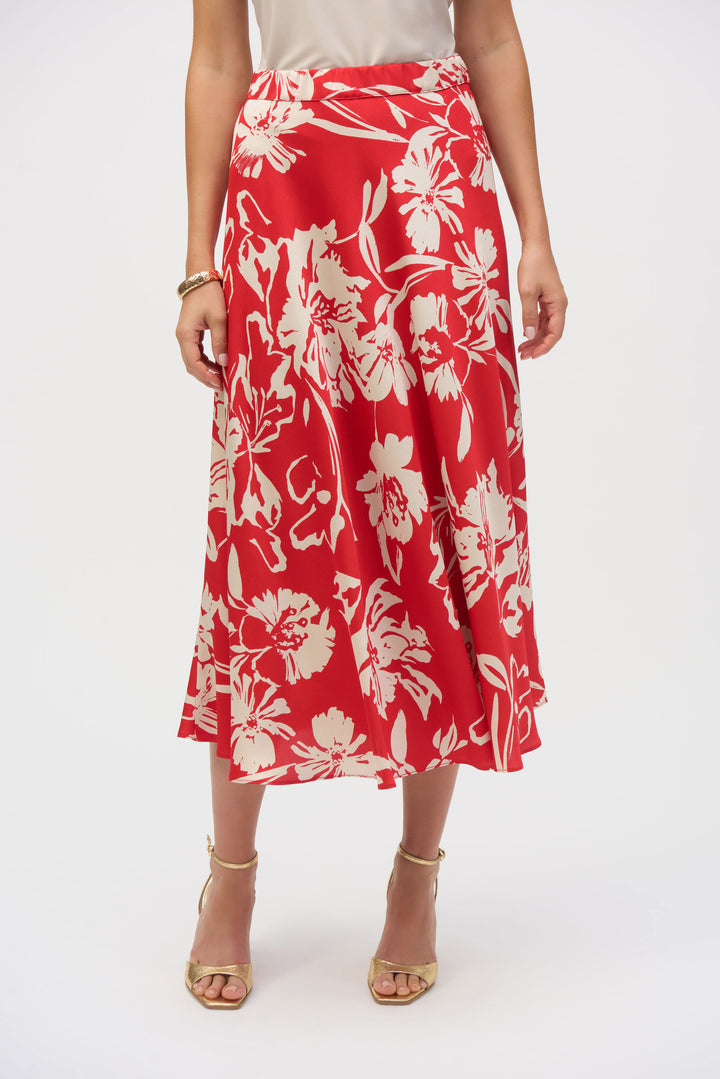 Joseph Ribkoff 252176 Skirt Red/Cream
