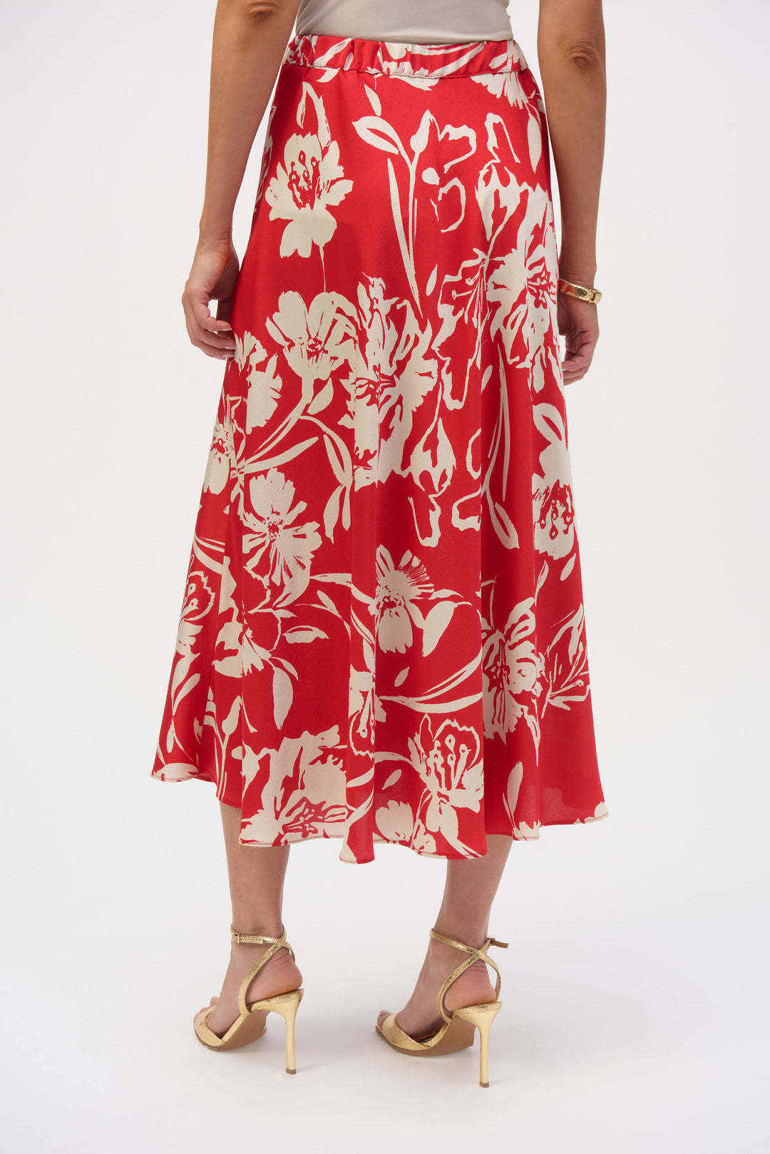 Joseph Ribkoff 252176 Skirt Red/Cream