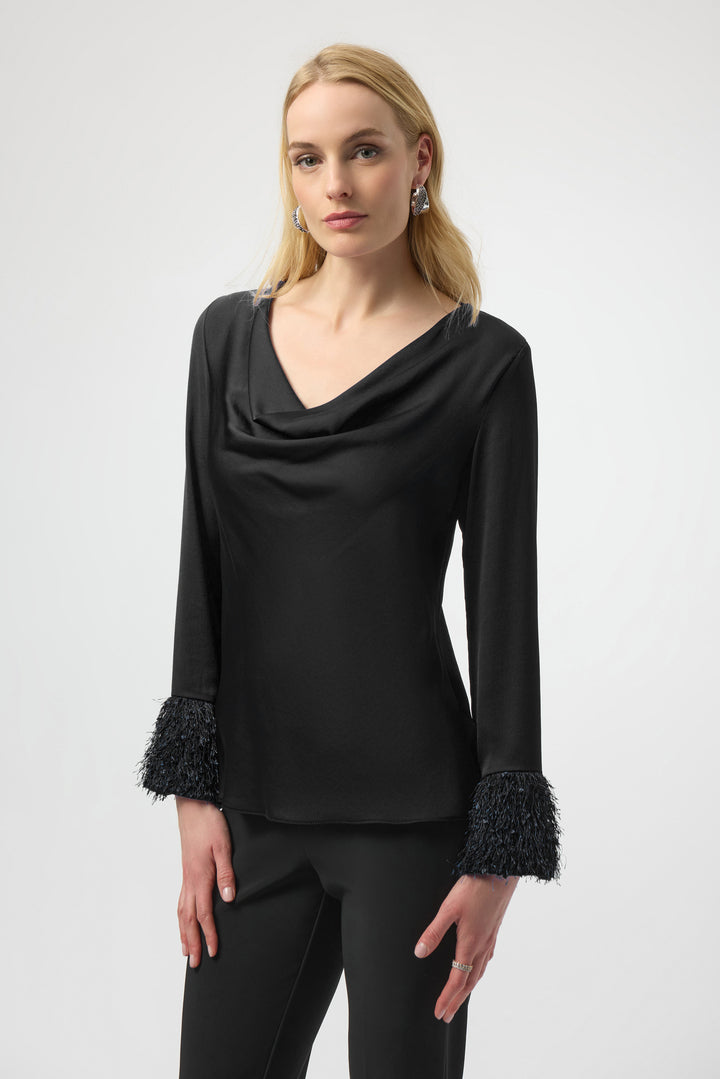 Joseph Ribkoff 254020 Top Black