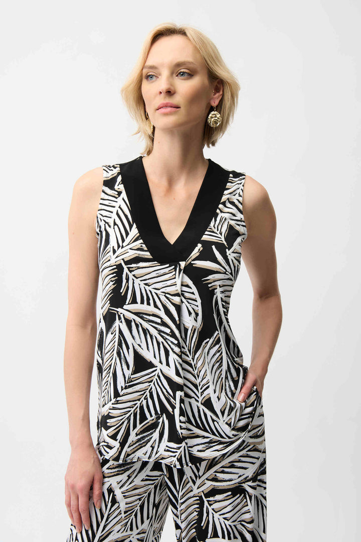 Joseph Ribkoff 261151 Top Black/Multi