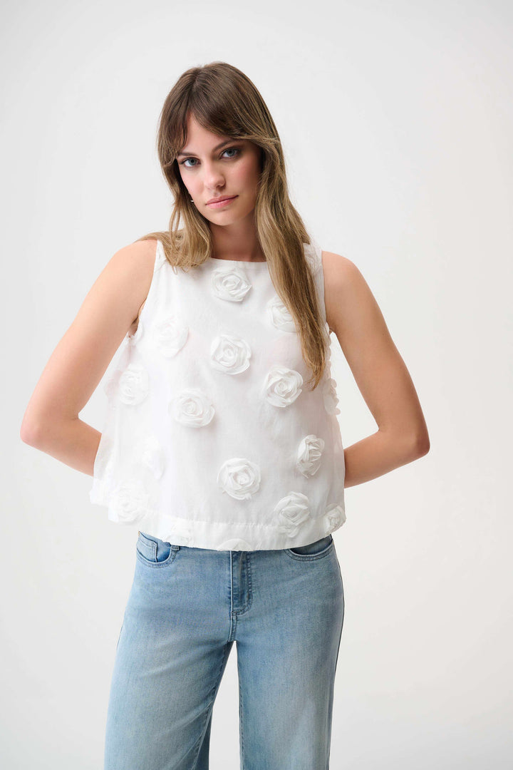 Joseph Ribkoff 261220 Top Off White