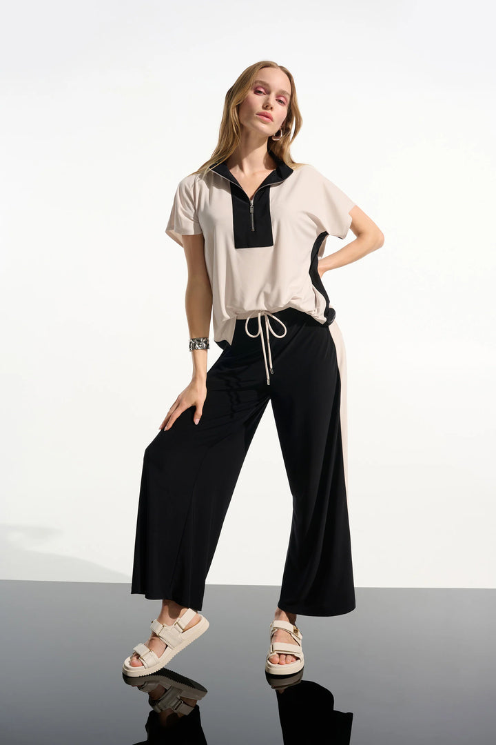 Joseph Ribkoff 261611 Top Black/Moonstone