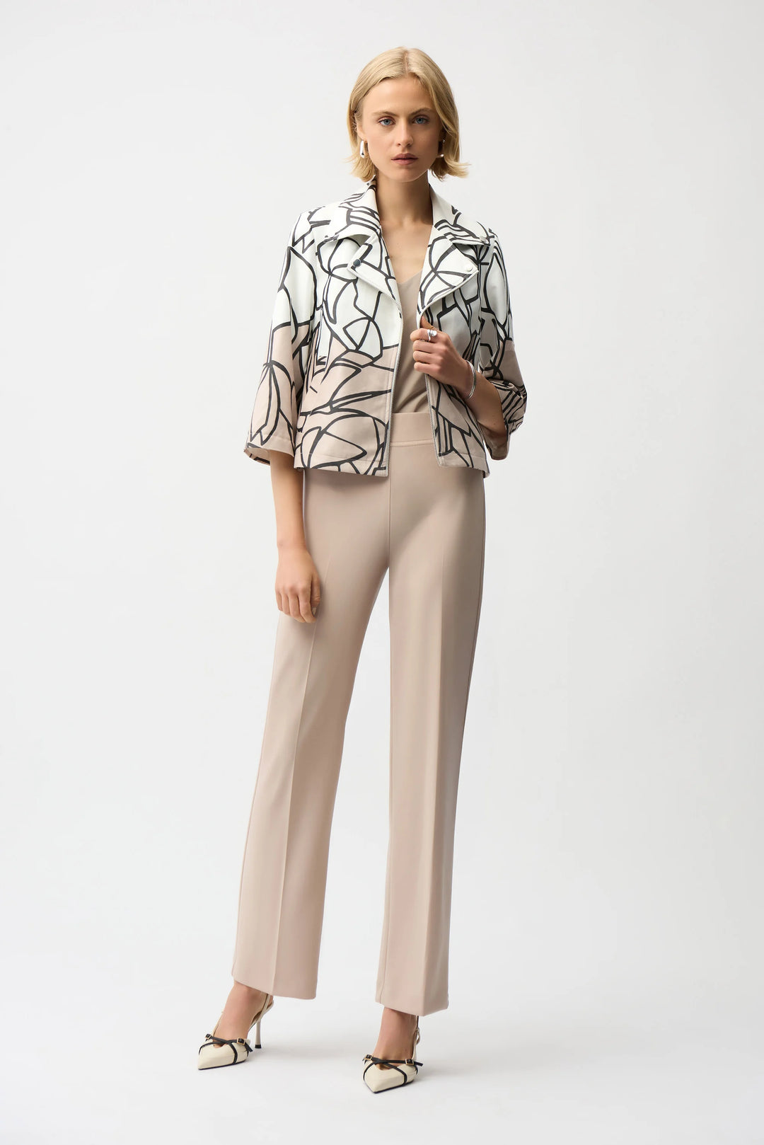 Joseph Ribkoff 261908 Jacket Vanilla/Multi