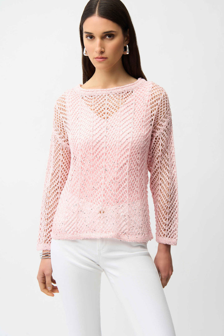 Joseph Ribkoff 261915 Top Petal Pink