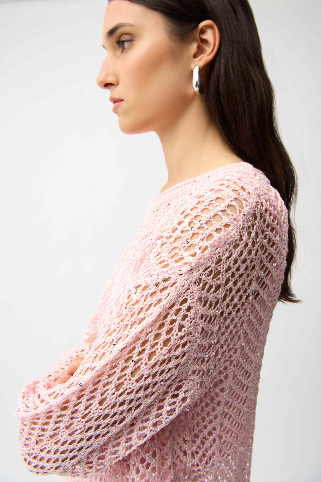 Joseph Ribkoff 261915 Top Petal Pink