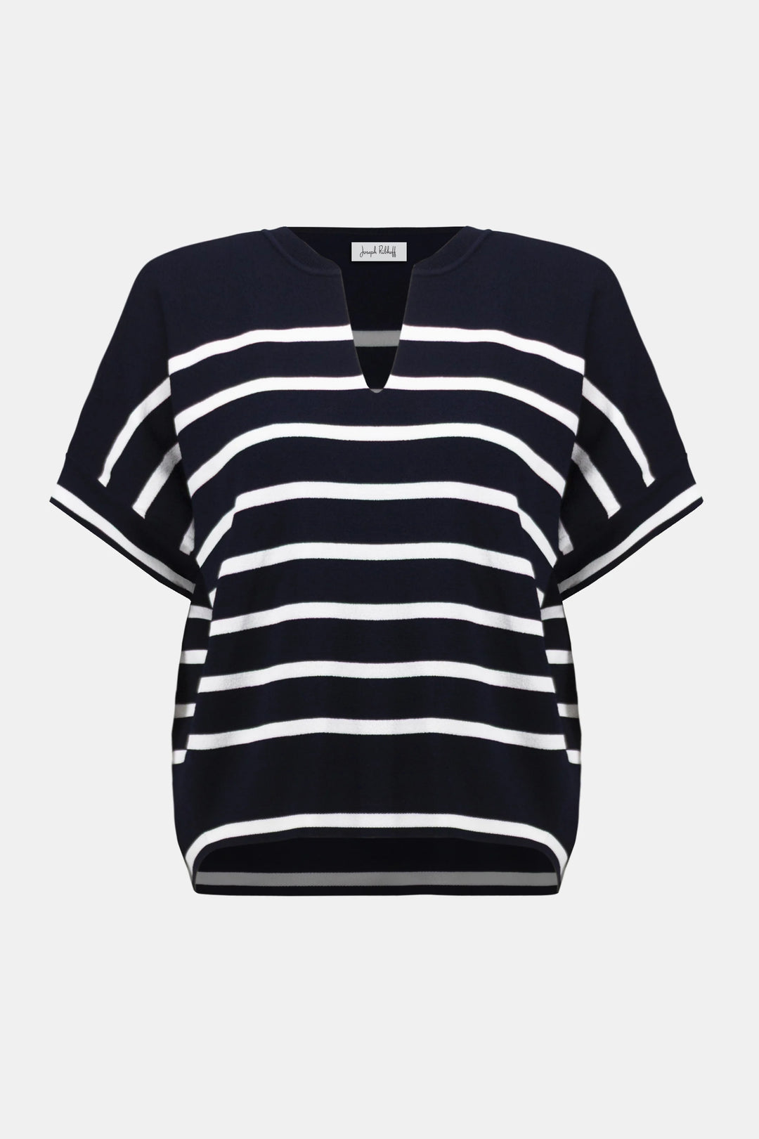 Joseph Ribkoff 261921 Top Midnight Blue/Vanilla