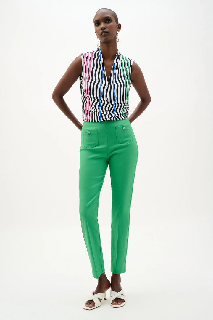 Joseph Ribkoff 262197 Pants palm Green