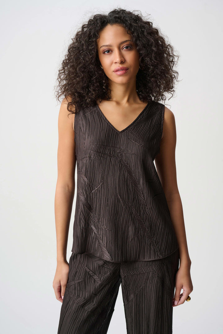 Joseph Ribkoff 263051 Top Mocha