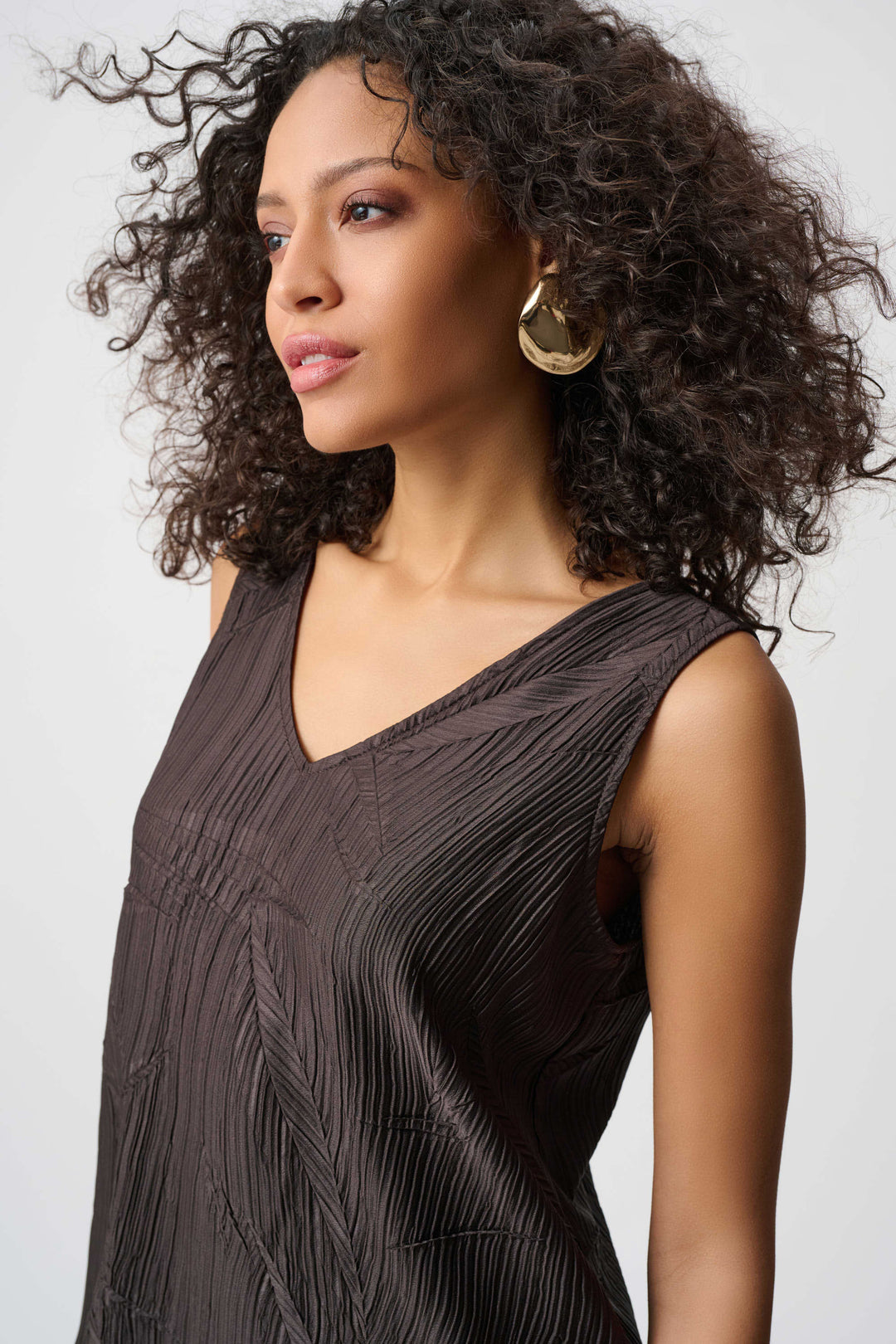 Joseph Ribkoff 263051 Top Mocha