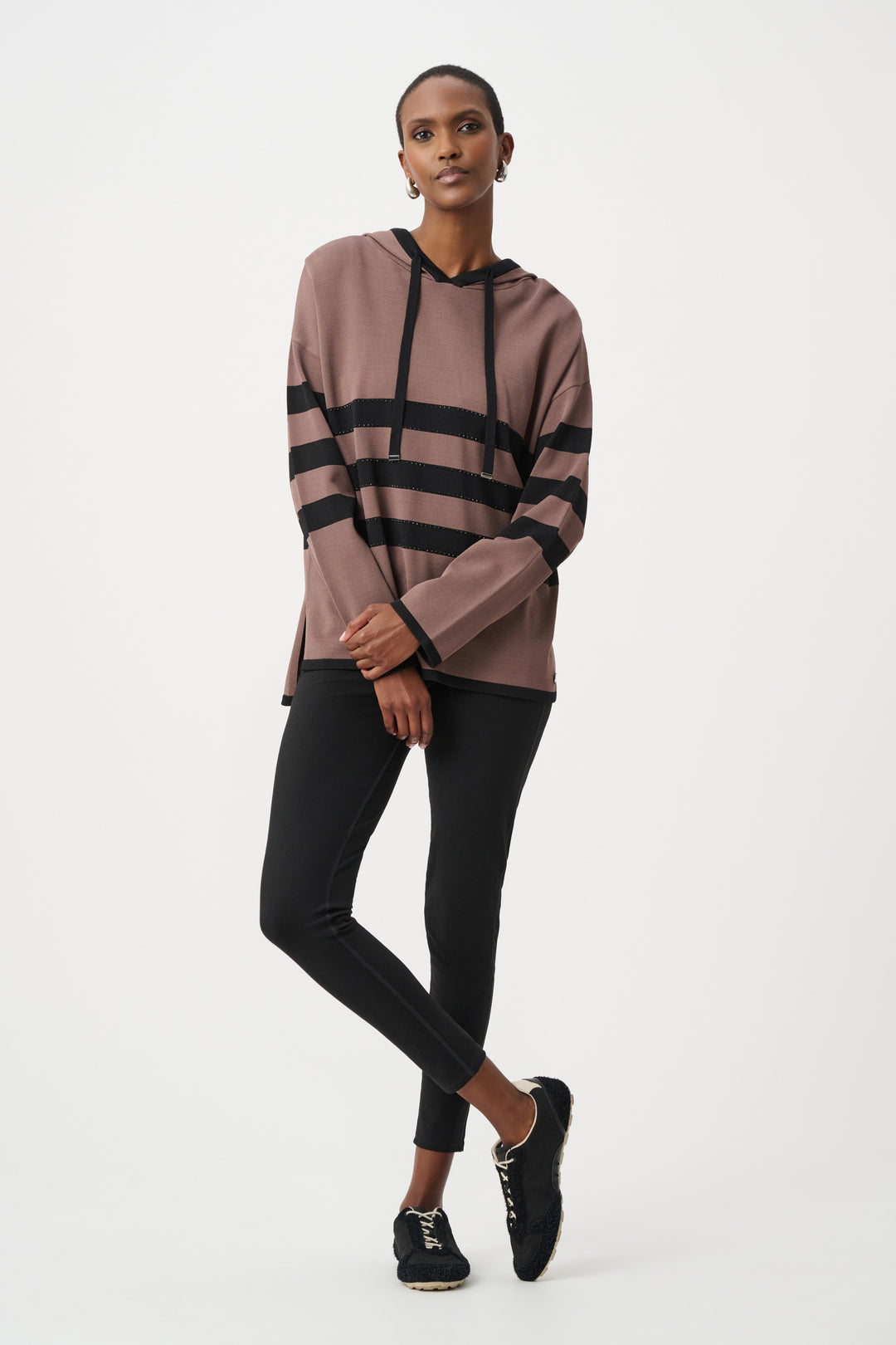 Joseph Ribkoff 263626 Top Mink/Black
