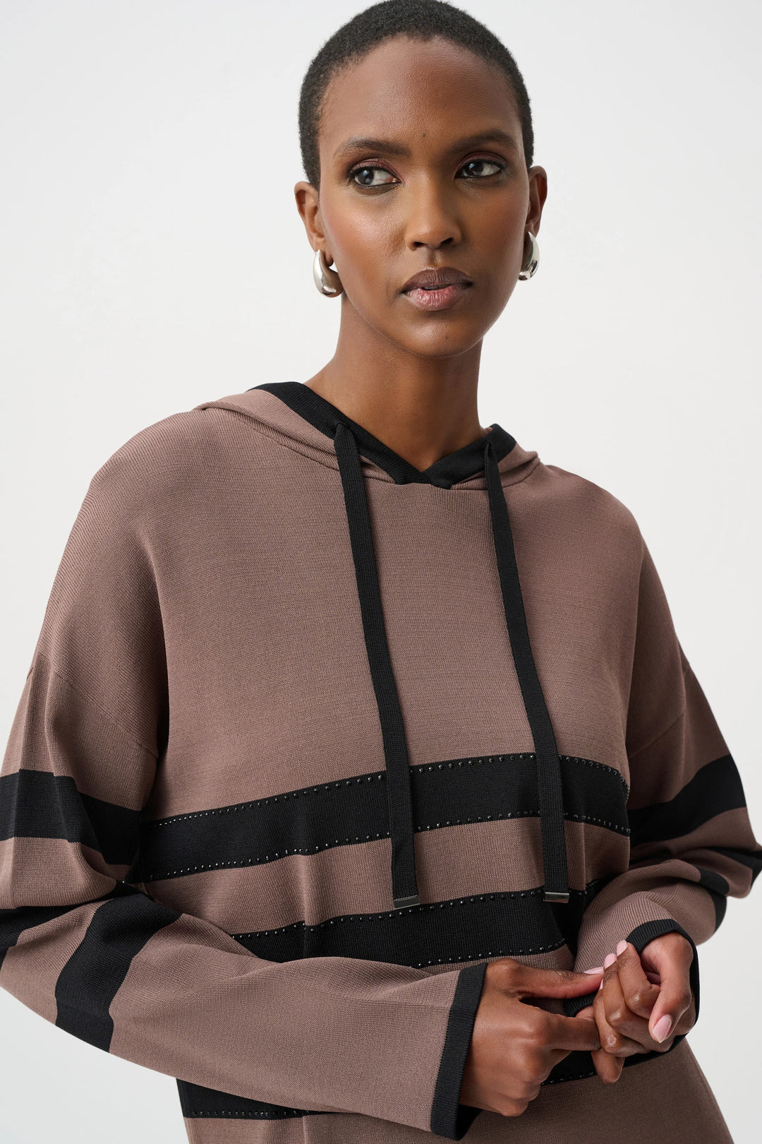 Joseph Ribkoff 263626 Top Mink/Black