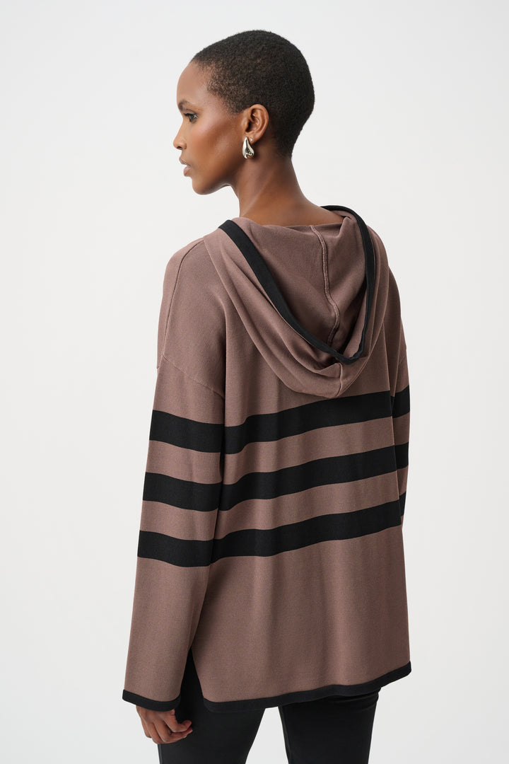 Joseph Ribkoff 263626 Top Mink/Black