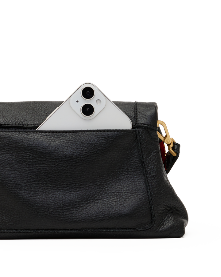 Hammitt Beverly Med-Black-BG-Red Zip