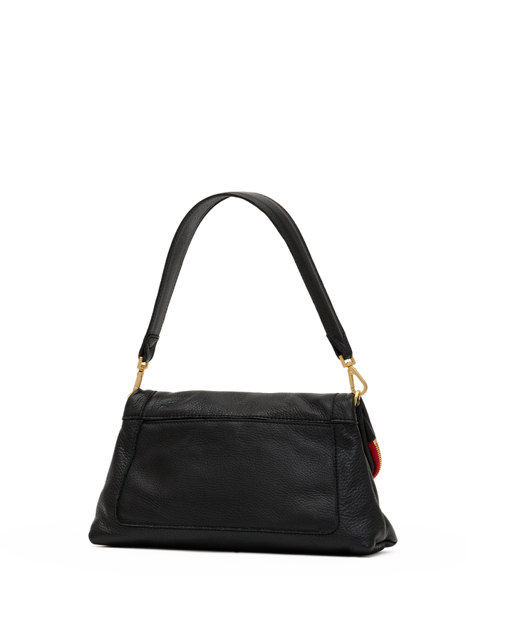 Hammitt Beverly Med-Black-BG-Red Zip