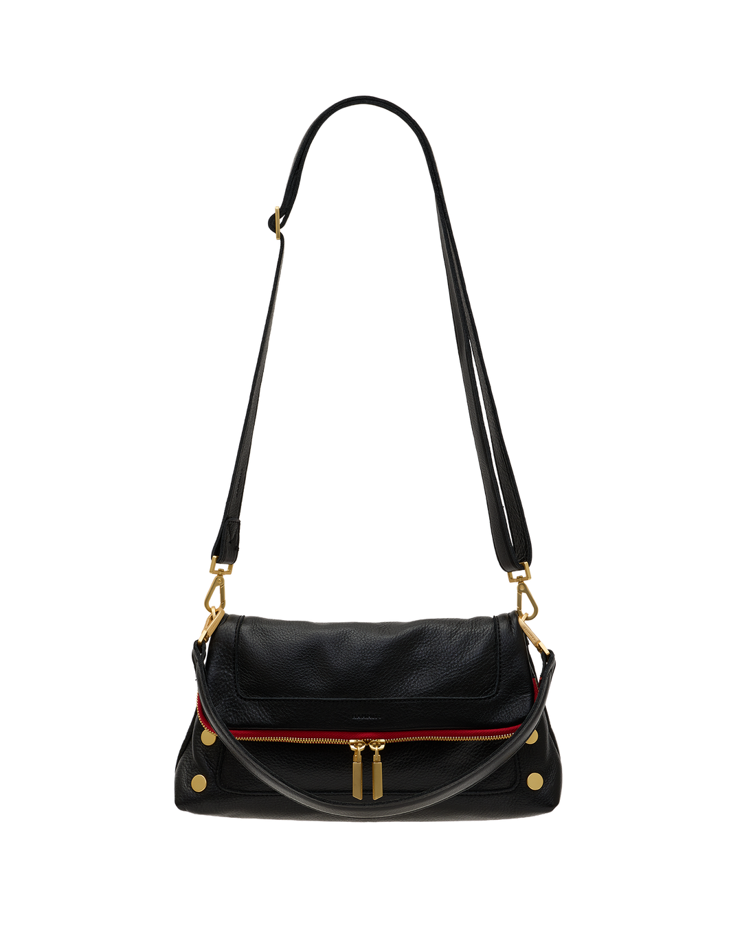 Hammitt Beverly Med-Black-BG-Red Zip