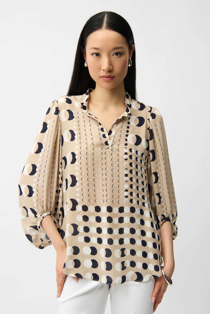 Joseph Ribkoff 261099 Top Beige/Multi