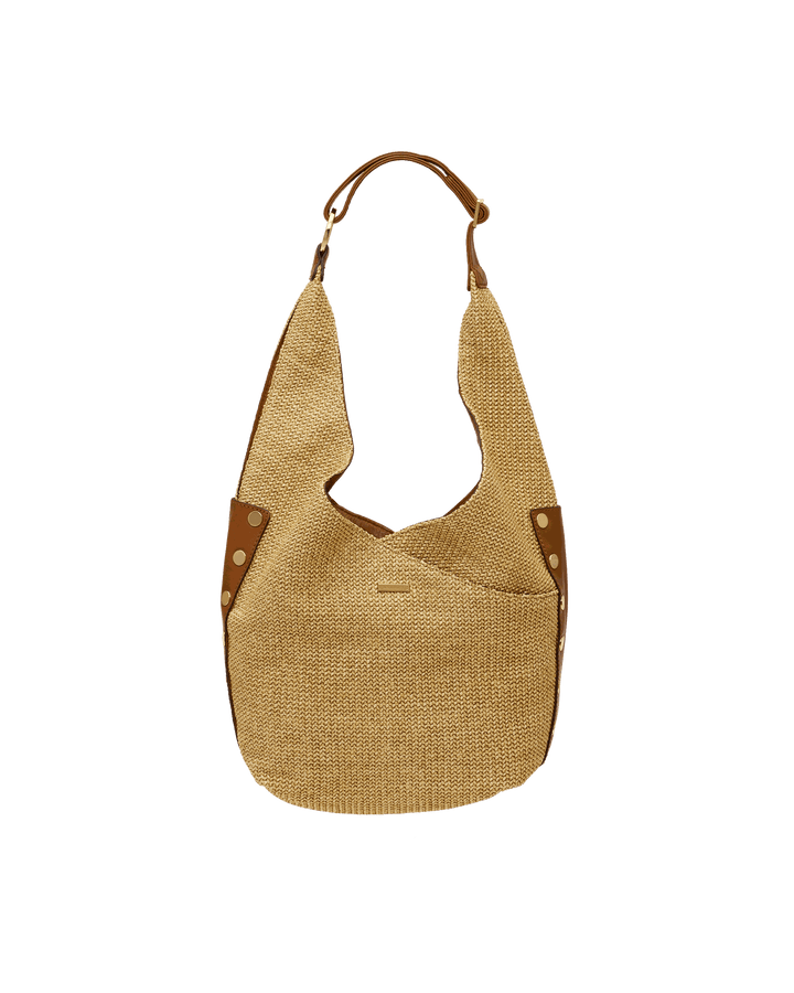 Hammitt Tom Zip-Cocoa Raffia-G