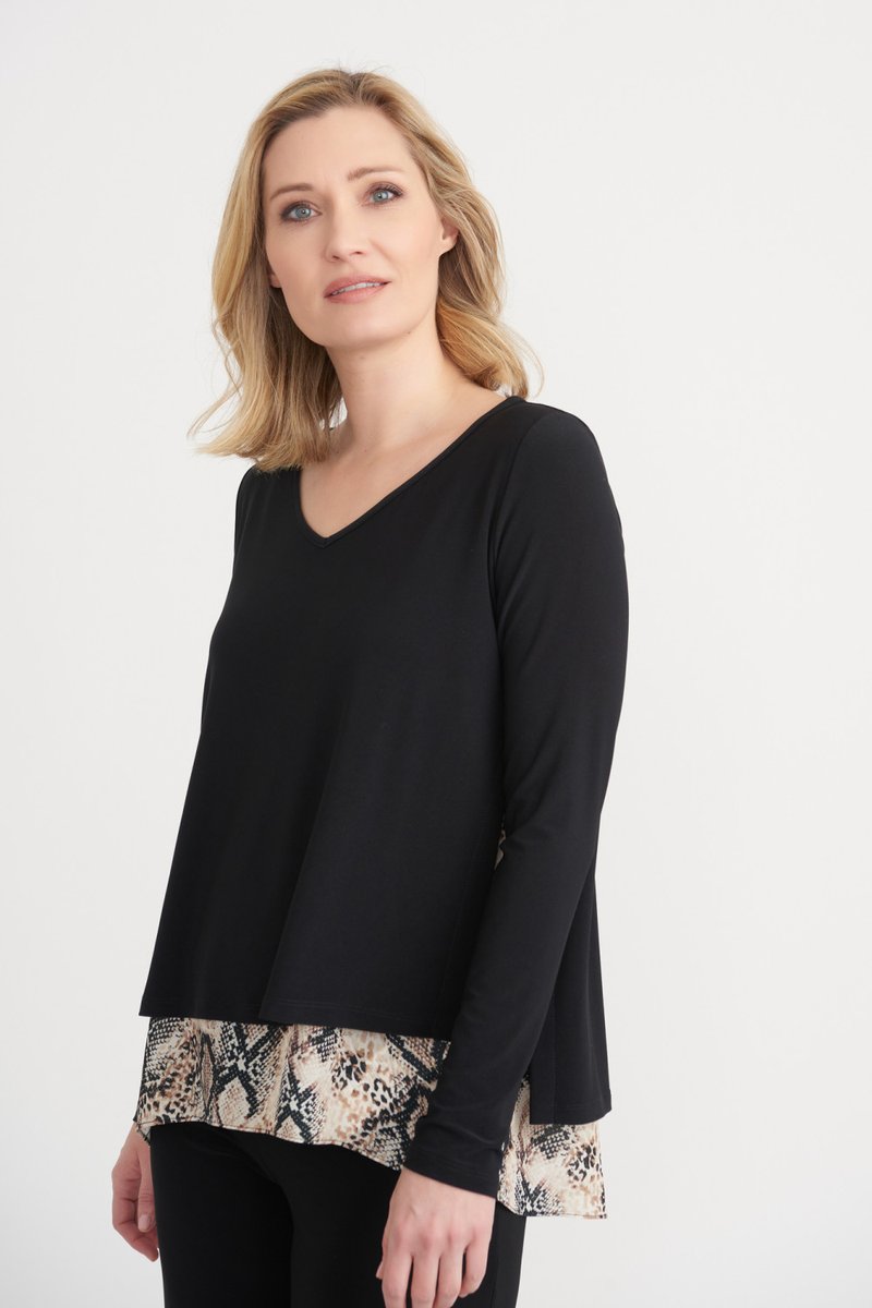 Joseph Ribkoff 203560 Top Black/Multi