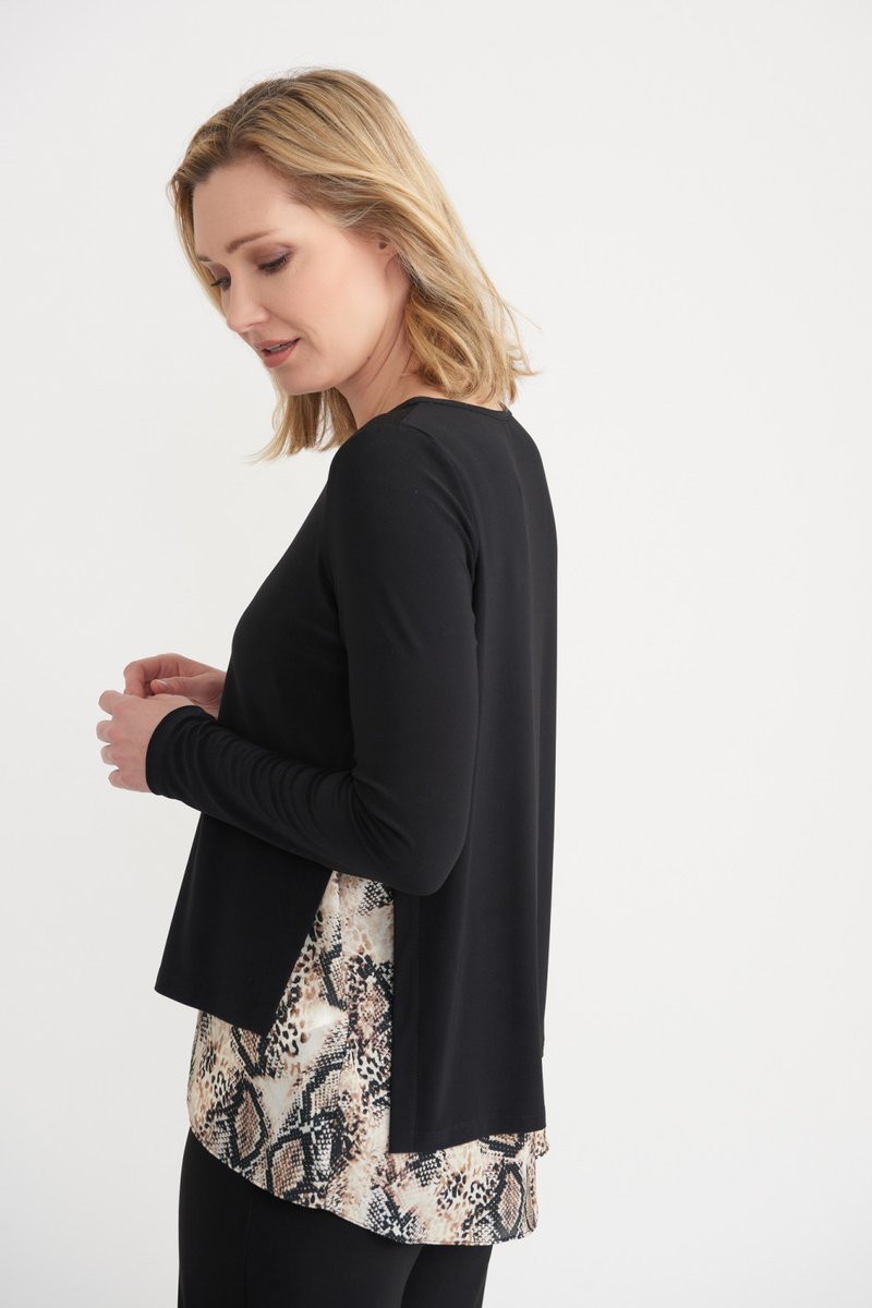 Joseph Ribkoff 203560 Top Black/Multi