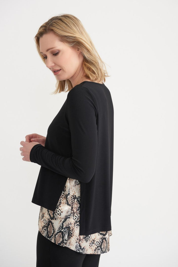 Joseph Ribkoff 203560 Top Black/Multi