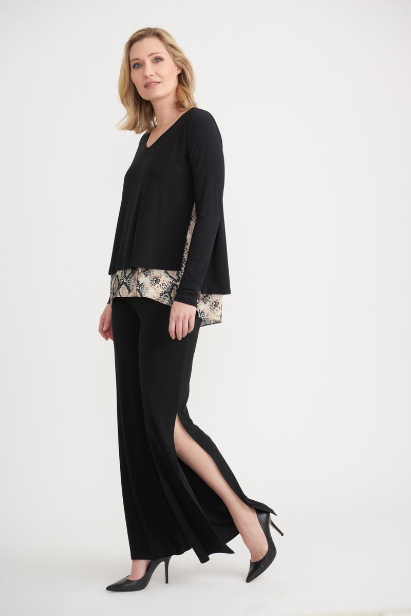 Joseph Ribkoff 203560 Top Black/Multi